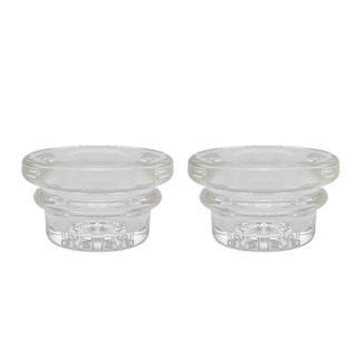 18mm Glass Bowl Replacement for Waxmaid Handpipes and Silicone Bowls (2 Pack)