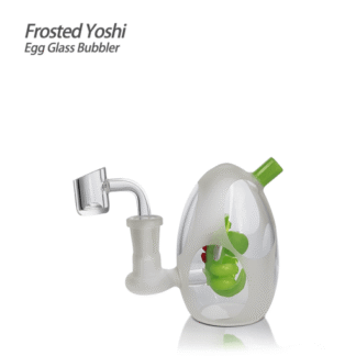 Waxmaid 3.94'' Frosted Yoshi Egg Glass Bubbler
